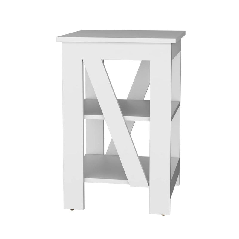 Table d'appoint Taylor, Table de chevet, Étagère de rangement