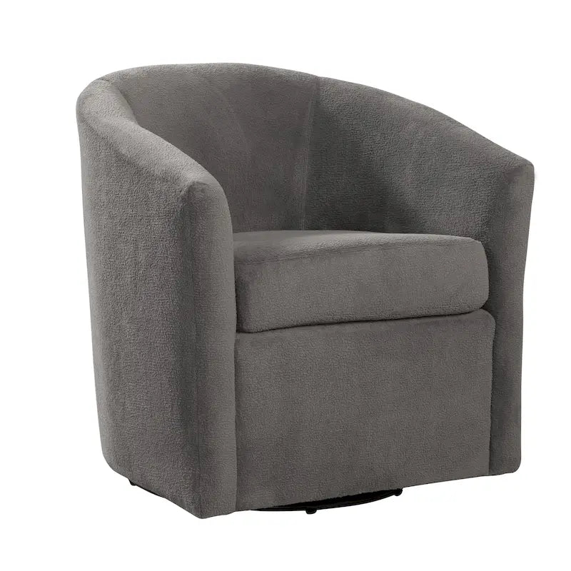 Fauteuil pivotant Odessa Barrel Style en tissu haute performance