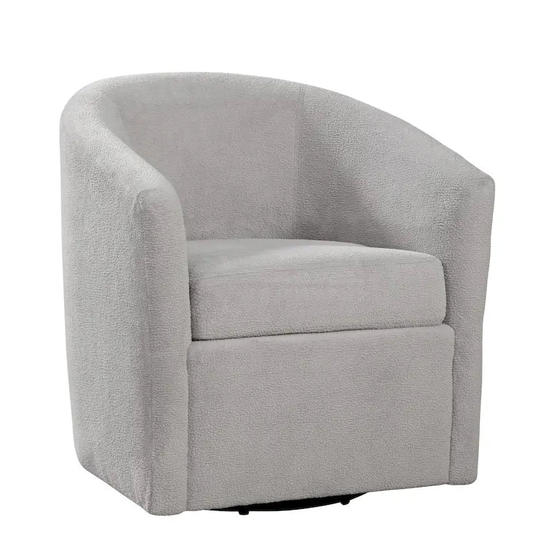 Fauteuil pivotant Odessa Barrel Style en tissu haute performance