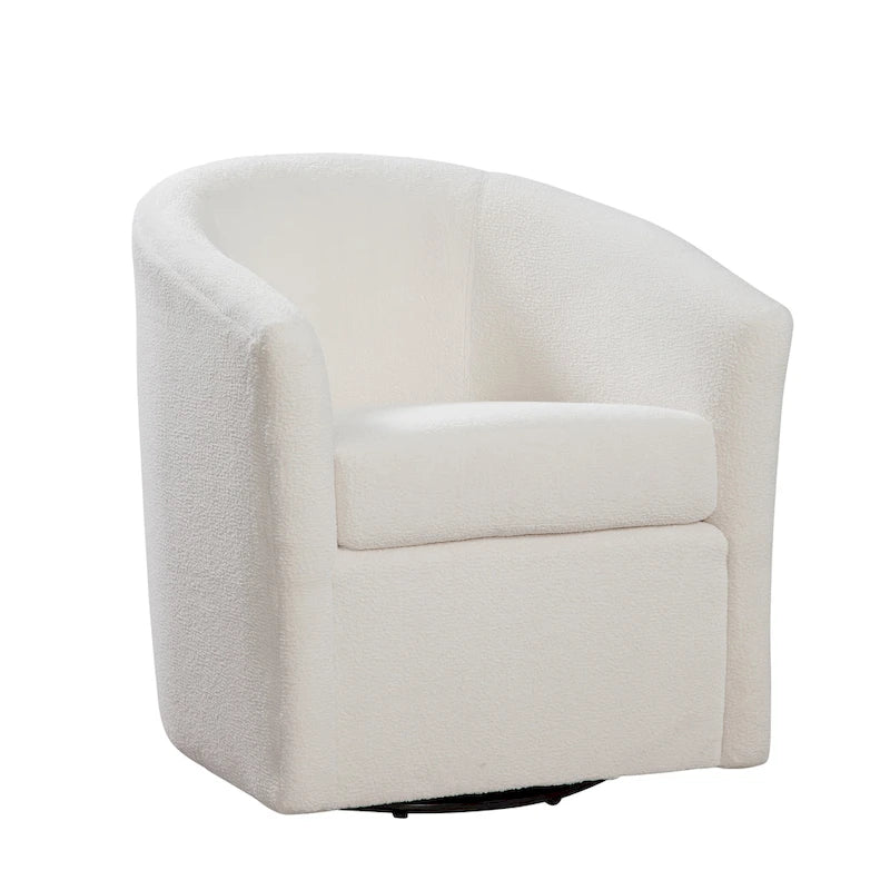 Fauteuil pivotant Odessa Barrel Style en tissu haute performance