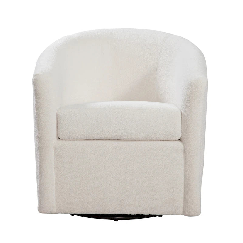 Fauteuil pivotant Odessa Barrel Style en tissu haute performance