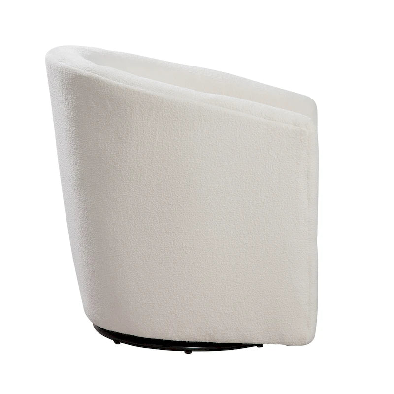 Fauteuil pivotant Odessa Barrel Style en tissu haute performance