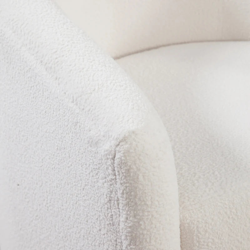 Fauteuil pivotant Odessa Barrel Style en tissu haute performance