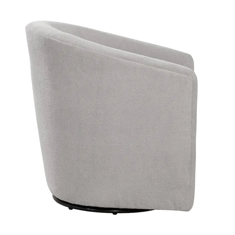 Fauteuil pivotant Odessa Barrel Style en tissu haute performance