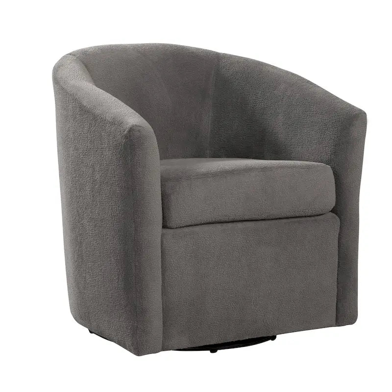 Fauteuil pivotant Odessa Barrel Style en tissu haute performance
