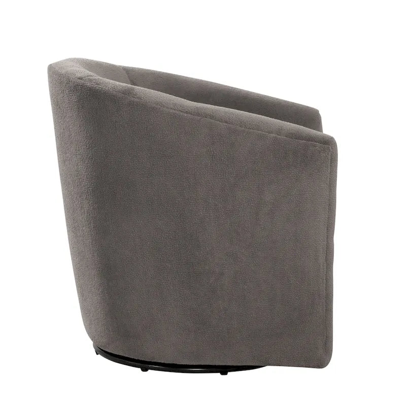 Fauteuil pivotant Odessa Barrel Style en tissu haute performance