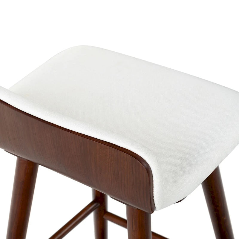 Tabouret de comptoir en cuir de 28 pouces - 19Lx19Px32H