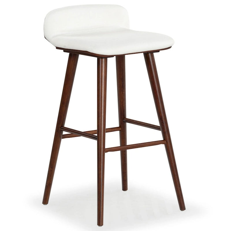 Tabouret de comptoir en cuir de 28 pouces - 19Lx19Px32H