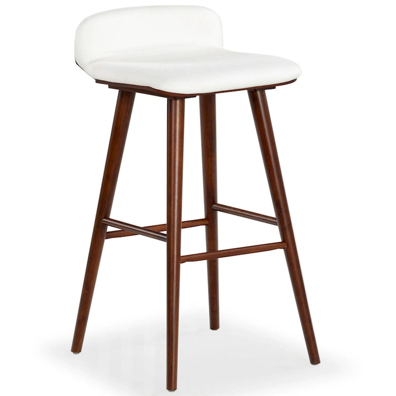 Tabouret de comptoir en cuir de 28 pouces - 19Lx19Px32H