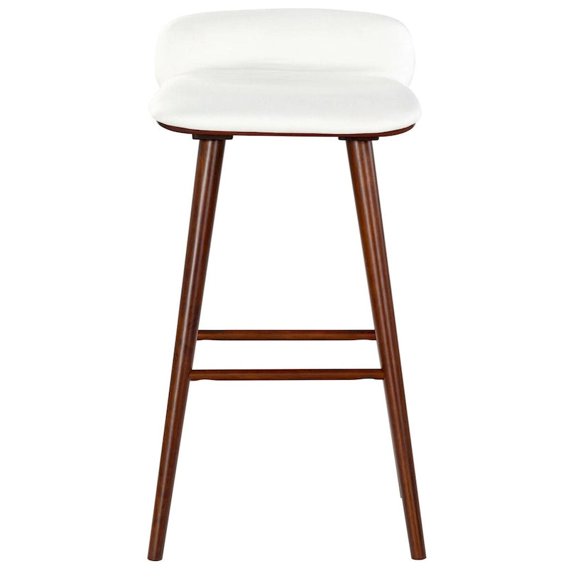 Tabouret de comptoir en cuir de 28 pouces - 19Lx19Px32H