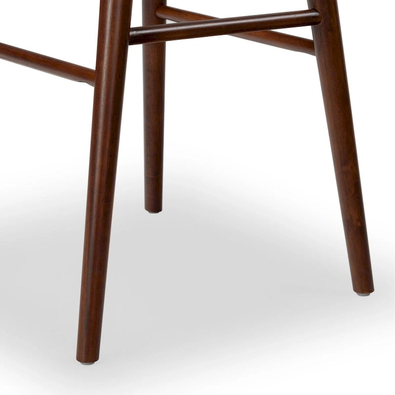 Tabouret de comptoir en cuir de 28 pouces - 19Lx19Px32H