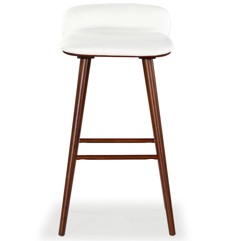 Tabouret de comptoir en cuir de 28 pouces - 19Lx19Px32H