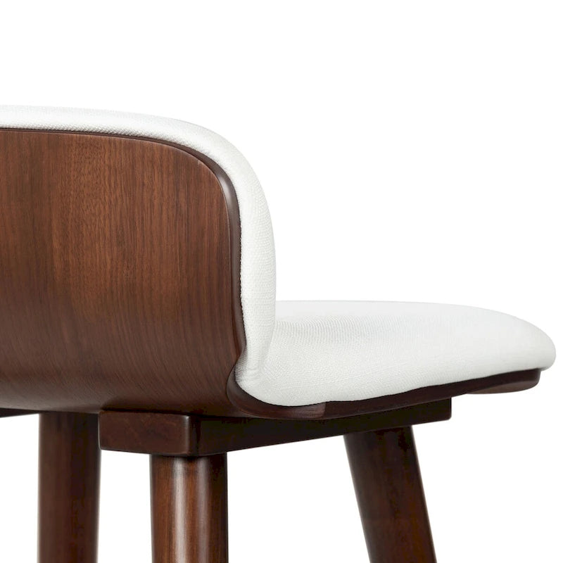 Tabouret de comptoir en cuir de 28 pouces - 19Lx19Px32H